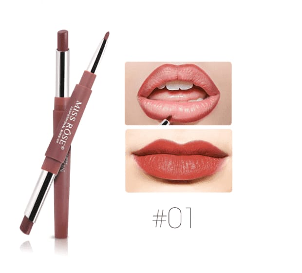 Miss Rose Lipstick & Liner 2 in 1 (Pack of 6)