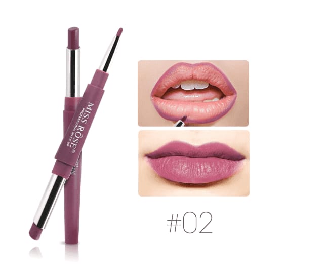Miss Rose Lipstick & Liner 2 in 1 (Pack of 6)